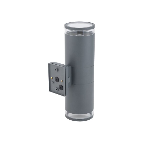 Außenleuchte Wand 2-flammig Up Down IP44 E27 Aluminium