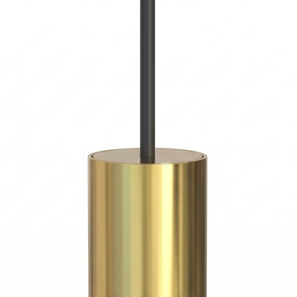 Hängelampe GU10 R35 Ø 4 cm in Schwarz Messing Metall Modern