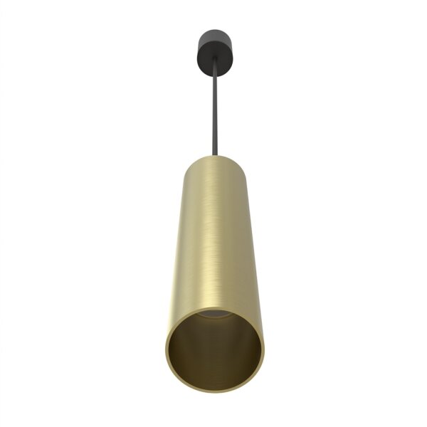 Hängelampe GU10 R35 Ø 4 cm in Schwarz Messing verstellbar