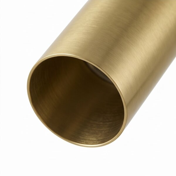 Hängelampe GU10 R35 Ø 4 cm in Schwarz Messing verstellbar
