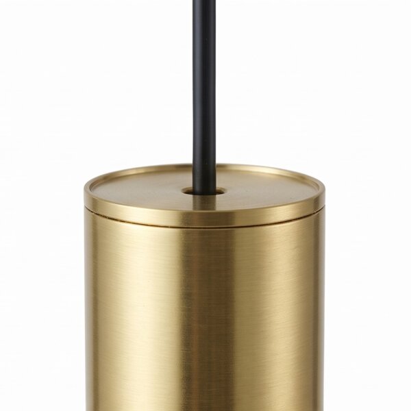 Hängelampe GU10 R35 Ø 4 cm in Schwarz Messing verstellbar