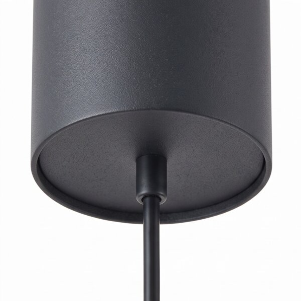 Hängelampe GU10 R35 Ø 4 cm in Schwarz Messing verstellbar