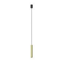 H&auml;ngelampe GU10 R35 &Oslash; 4 cm in Schwarz Messing verstellbar