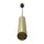 Hängelampe GU10 R35 Ø 4 cm in Schwarz Messing verstellbar