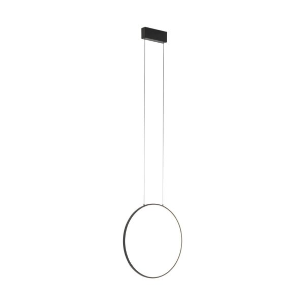 Hängelampe LED Schwarz 3000 K 560 lm Ring Ø 45 cm