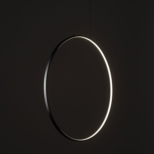 Hängelampe LED Schwarz 3000 K 560 lm Ring Ø 45 cm