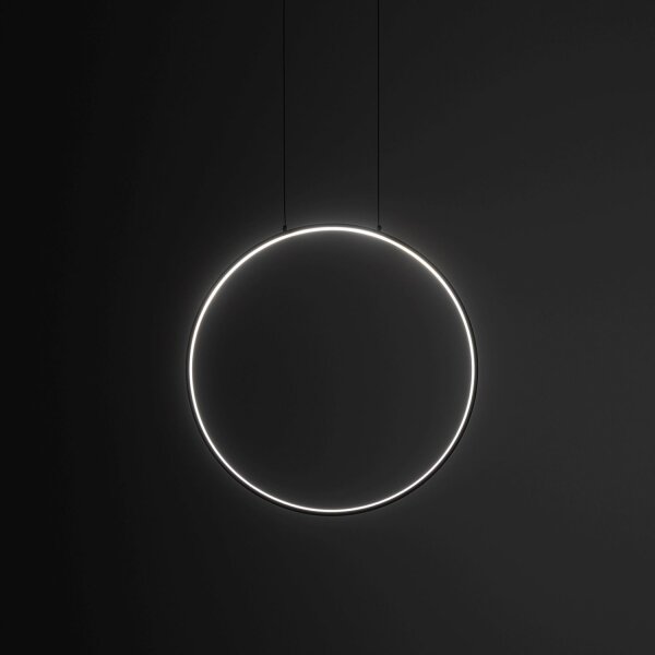 Hängelampe LED Schwarz 3000 K 560 lm Ring Ø 45 cm