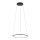 Ring Kronleuchter LED Schwarz 3000 K 560 lm Ø 45 cm Metall