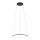 Ring Kronleuchter LED Schwarz 3000 K 560 lm Ø 45 cm Metall