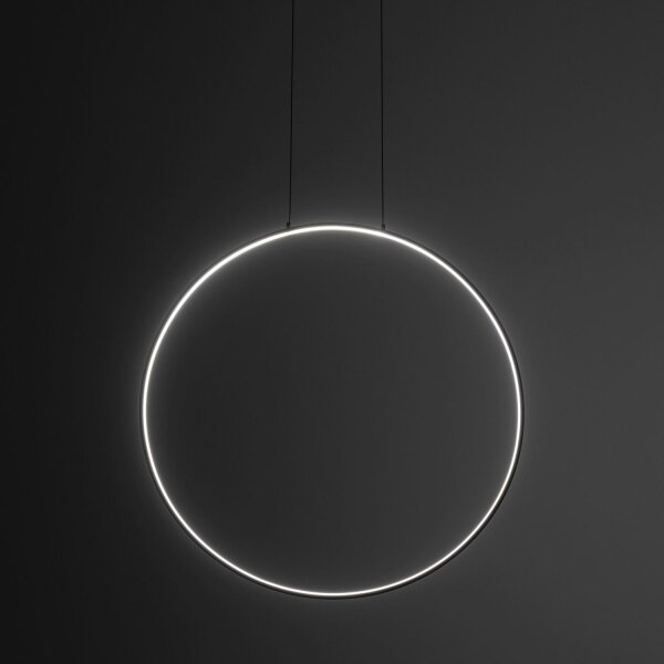 LED Hängelampe Schwarz 3000 K 660 lm Metall Ø 60 cm Ring