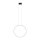 LED Hängelampe Schwarz 3000 K 660 lm Metall Ø 60 cm Ring