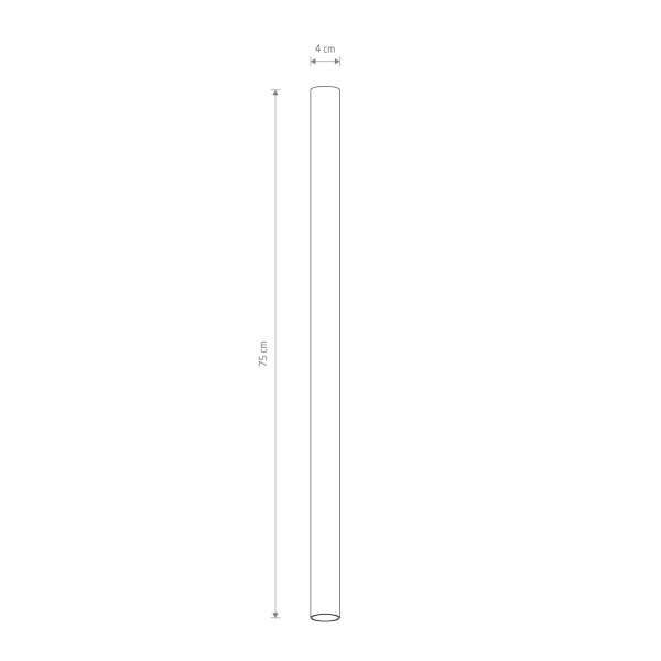 Deckenlampe Schwarz GU10 R35 Ø 4 cm schmal Aluminium Modern