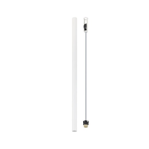 Deckenspot Weiß Ø 4 cm rund H: 90 cm GU10 R35 Aluminium