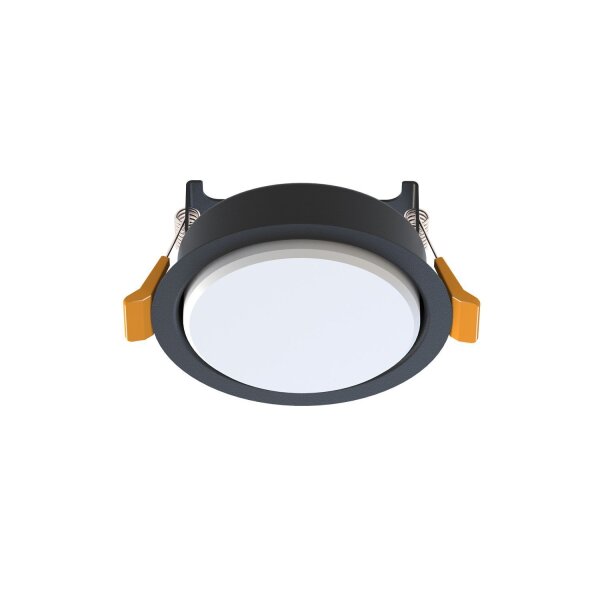 Einbauleuchte Schwarz GX53 rund Ø 95 mm Decke innen