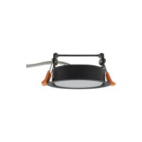 Einbauleuchte Schwarz GX53 rund Ø 95 mm Decke innen