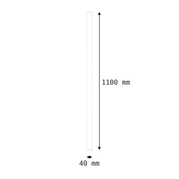 Deckenleuchte Weiß GU10 R35 H: 110 cm hoch Ø 4 cm Modern