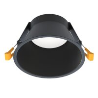 Einbaustrahler Schwarz GX53 Metall Ø 14,5 cm Decke...