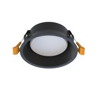 Deckenspot Unterputz &Oslash; 12 cm klein f&uuml;r GX53 Schwarz