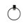 LED Wandlampe Schwarz 4000 K Ring Ø 18 cm dekorativ