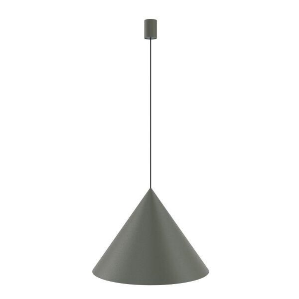 Hängelampe Grau GU10 Ø 50 cm Metall Retro verstellbar