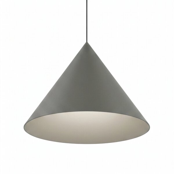 Hängelampe Grau GU10 Ø 50 cm Metall Retro verstellbar