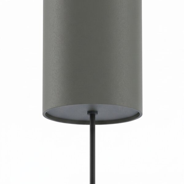 Hängelampe Grau GU10 Ø 50 cm Metall Retro verstellbar