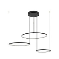 H&auml;ngeleuchte LED Schwarz 4000 K 1800 lm Metall Modern