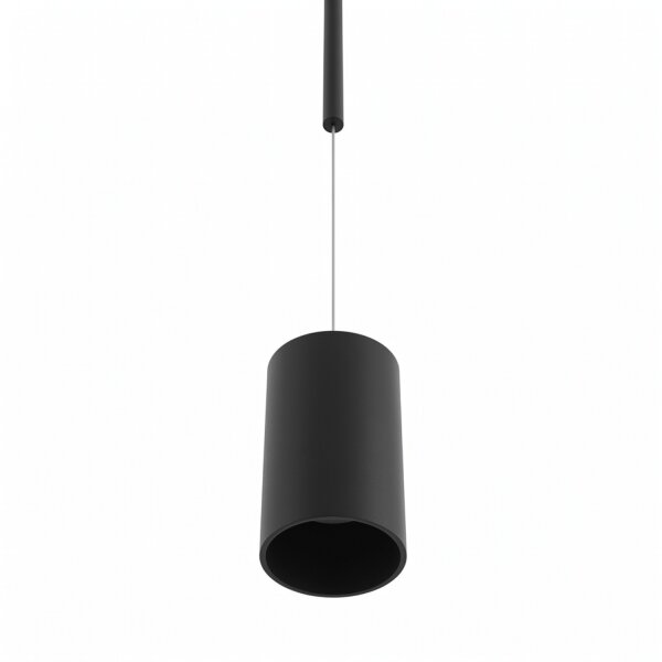 LED Hängeleuchte schmal Ø 5,5 cm Schwarz 4000 K 700 lm Metall