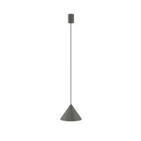 Pendelleuchte Grau GU10 &Oslash; 20,5 cm Metall Retro verstellbar