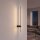 LED Wandlampe Schwarz 4000 K indirekt 80 cm hoch Metall