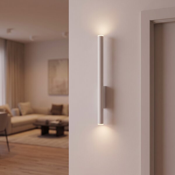 Wandlampe Hellgrau Up Down GU10 R35 Metall Modern ROJA