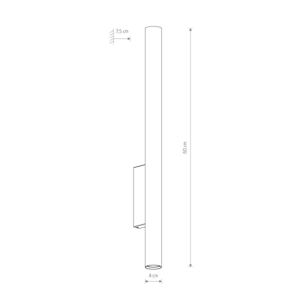 Wandleuchte Up Down GU10 R35 Grau Metall Modern innen