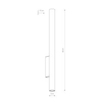 Wandleuchte Up Down GU10 R35 Grau Metall Modern innen