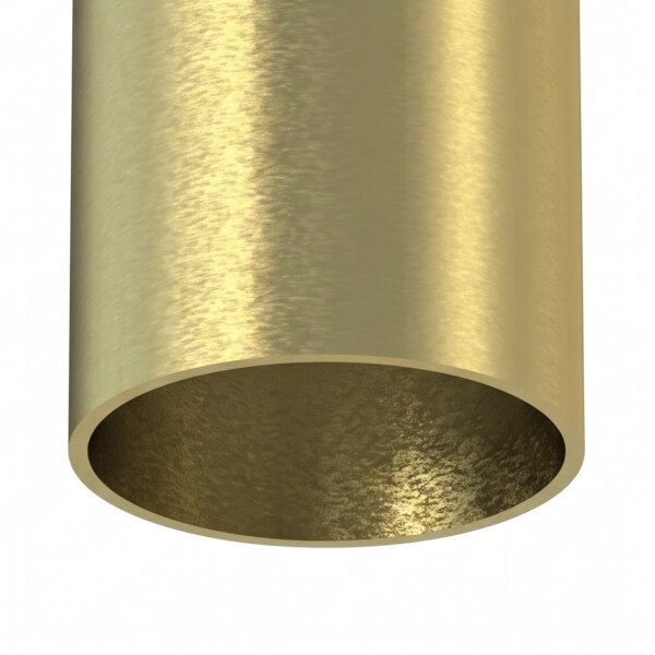 Deckenlampe GU10 R35 Ø 4 cm H: 18,5 cm Echt-Messing Metall