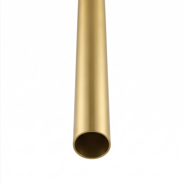 Deckenspot GU10 R35 Messing H: 75 cm 4 cm schmal