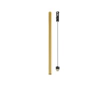 Deckenspot GU10 R35 Messing H: 75 cm 4 cm schmal