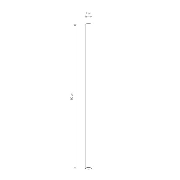 Deckenleuchte Messing GU10 R35 Ø 4 cm H: 90 cm punktuell