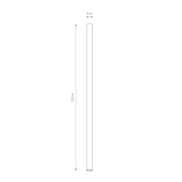 Deckenleuchte Messing GU10 R35 Ø 4 cm H: 110 cm schmal