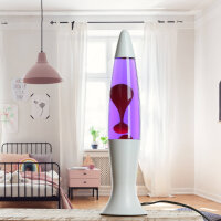 Lavalampe Weiß Lila Rot Retro Design Wohnzimmer ROXY