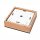 Deckenleuchte Holz B: 31 cm klein quadratisch 2x E27