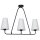 Deckenlampe Grau Schwarz 90 cm breit 3x E27