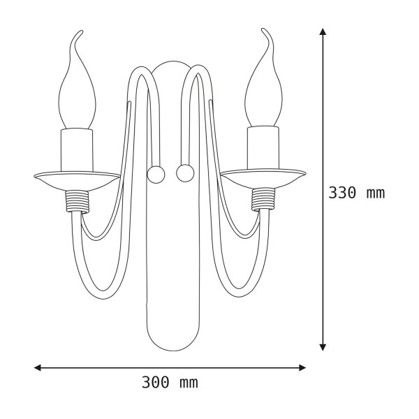 Wandleuchte Weiß Rustikal Lampe Wohnzimmer Flur
