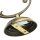Wandleuchte Bronze hell E14 Echt-Messing Glas
