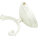 Wandlampe Shabby Chic Echt-Messing Glas floral