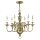 Messing Kronleuchter Wohnzimmer Barock opulent