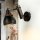 Wandlampe schwenkbar Holz Metall E14