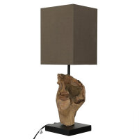 Tischleuchte Modern kunstvoll 45cm Tischlampe Natur