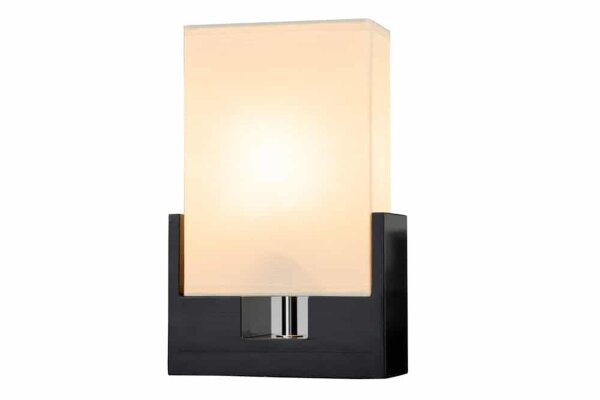 Edle Tischlampe Papier Bauhaus eckig 25cm