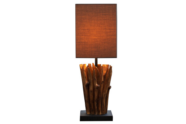 Lampe Modern Tisch Designerleuchte aus echtem Holz