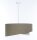 Pendelleuchte Stoff Ø 50 cm rund E27 Braun Creme Modern